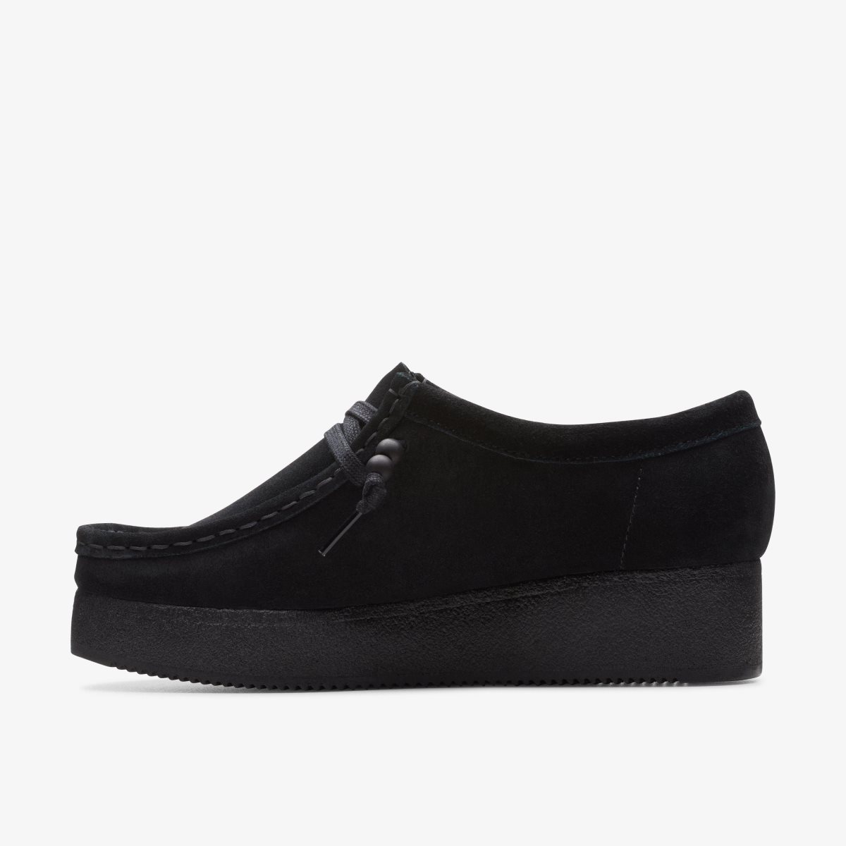 Zapatos Plataforma Clarks Wallacraft Bee Black Suede Mujer Negras | FJRO-91642