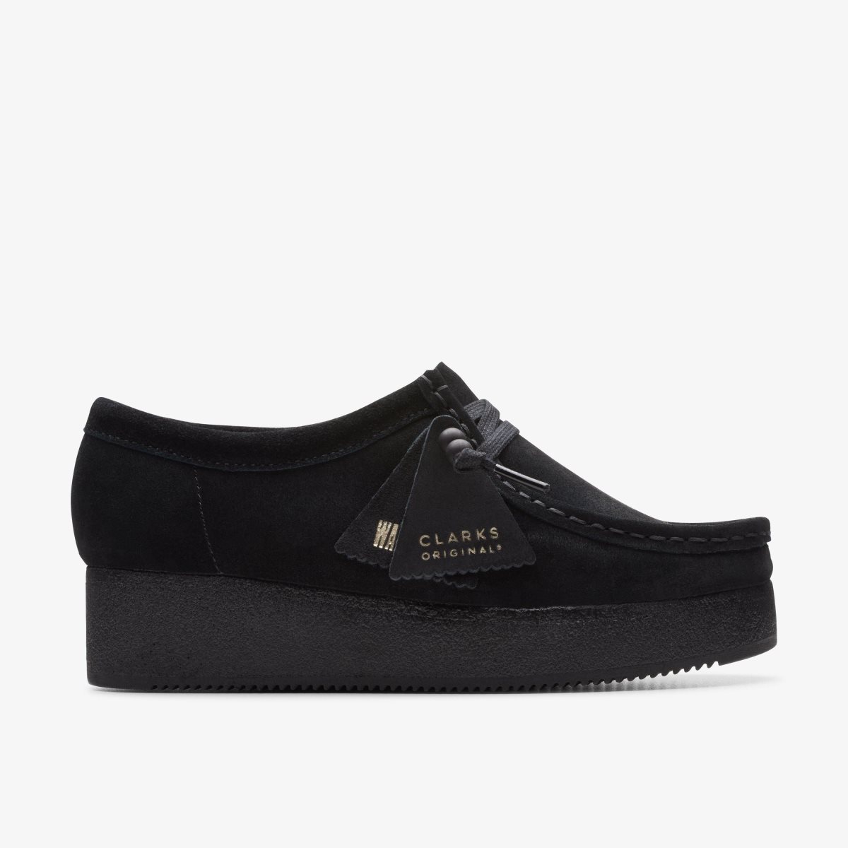 Zapatos Plataforma Clarks Wallacraft Bee Black Suede Mujer Negras | FJRO-91642