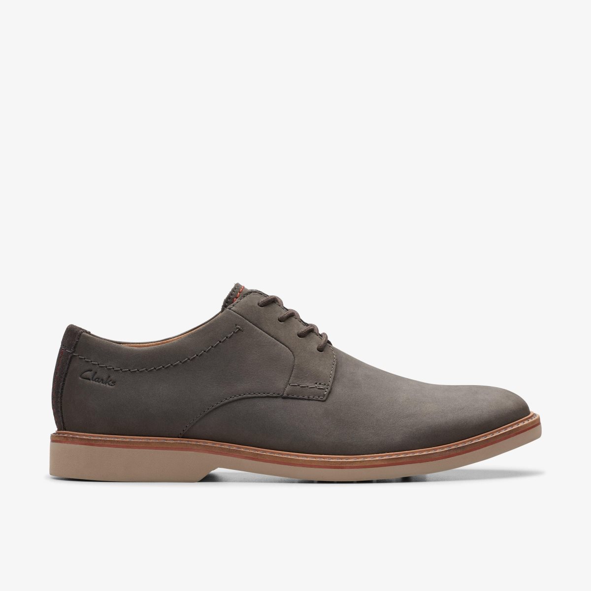 Zapatos de Vestir Clarks Atticus LT Lace Dark Grey Nubuck Hombre Gris Oscuro | TQEW-70824