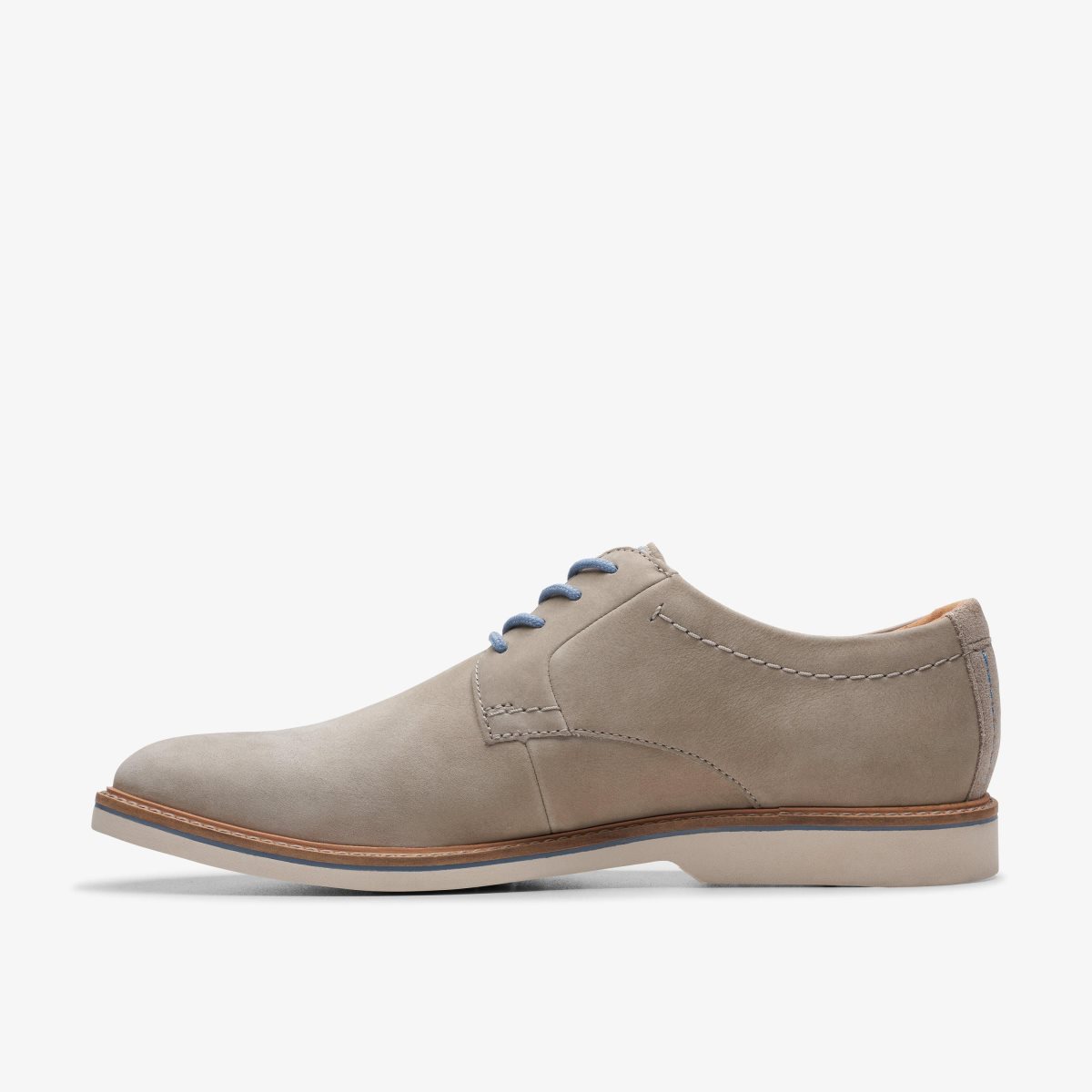 Zapatos de Vestir Clarks Atticus LT Lace Grey Nubuck Hombre Gris | UNSX-05641