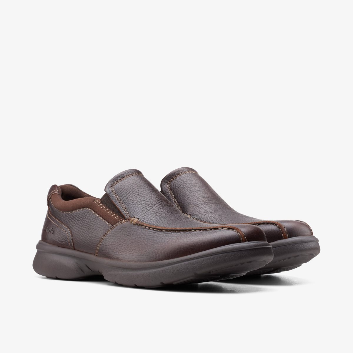 Zapatos de Vestir Clarks Bradley Step Dark Brown Tumbled Hombre Marrones Oscuro | SYPE-21679