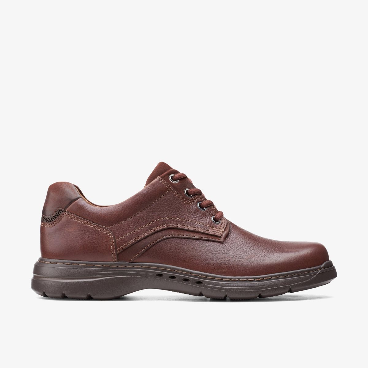 Zapatos de Vestir Clarks Brawley Pace Mahogany Leather Hombre Mahogany | TYFB-89574