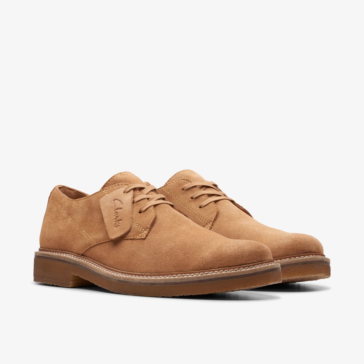 Zapatos de Vestir Clarks Clarkdale Derby Light Tan Suede Hombre Marrones Claro | MIAB-26903