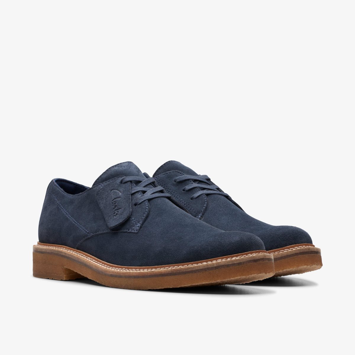 Zapatos de Vestir Clarks Clarkdale Derby Navy Suede Hombre Azul Marino | NJXY-96253