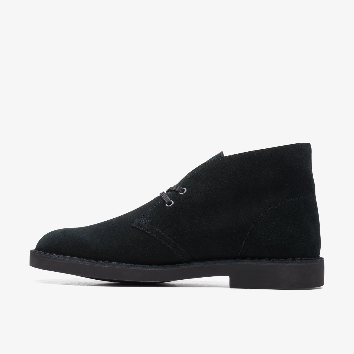 Zapatos de Vestir Clarks Desert Boot Evo Black Suede Hombre Negras | BPKG-74185