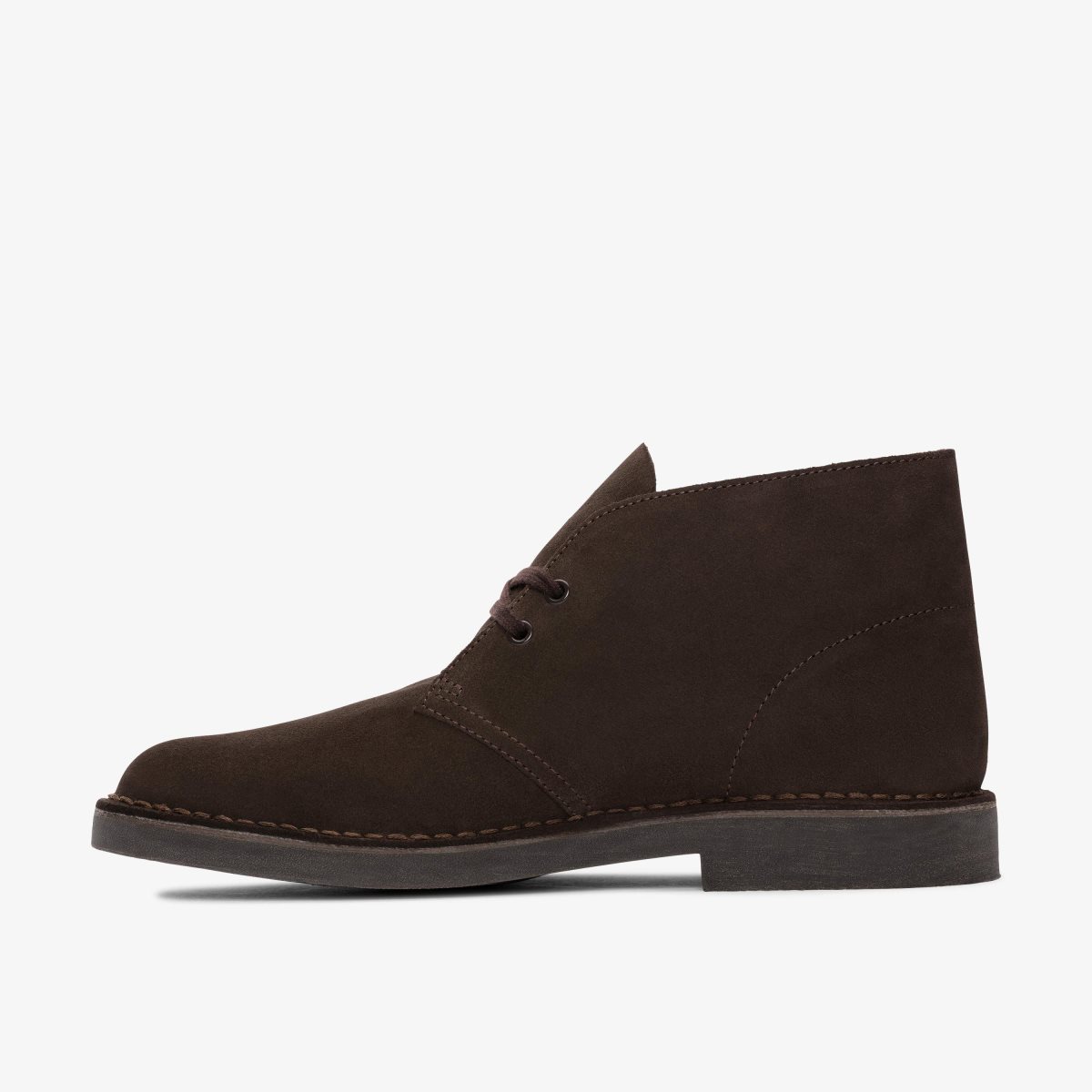 Zapatos de Vestir Clarks Desert Boot Evo Dark Brown Suede Hombre Marrones Oscuro | DKIQ-85169