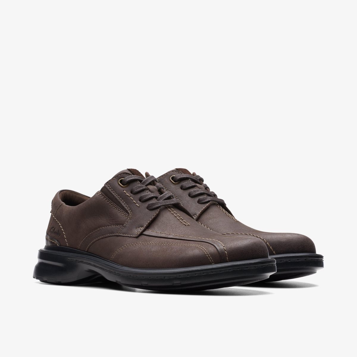 Zapatos de Vestir Clarks Gessler Lace Dark Brown Leather Hombre Marrones Oscuro | XAHV-56743