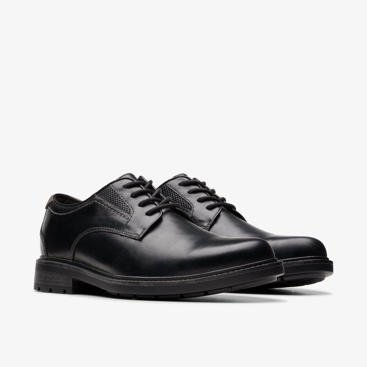 Zapatos de Vestir Clarks Un Shire Low Black Leather Hombre Negras | QMJB-59820