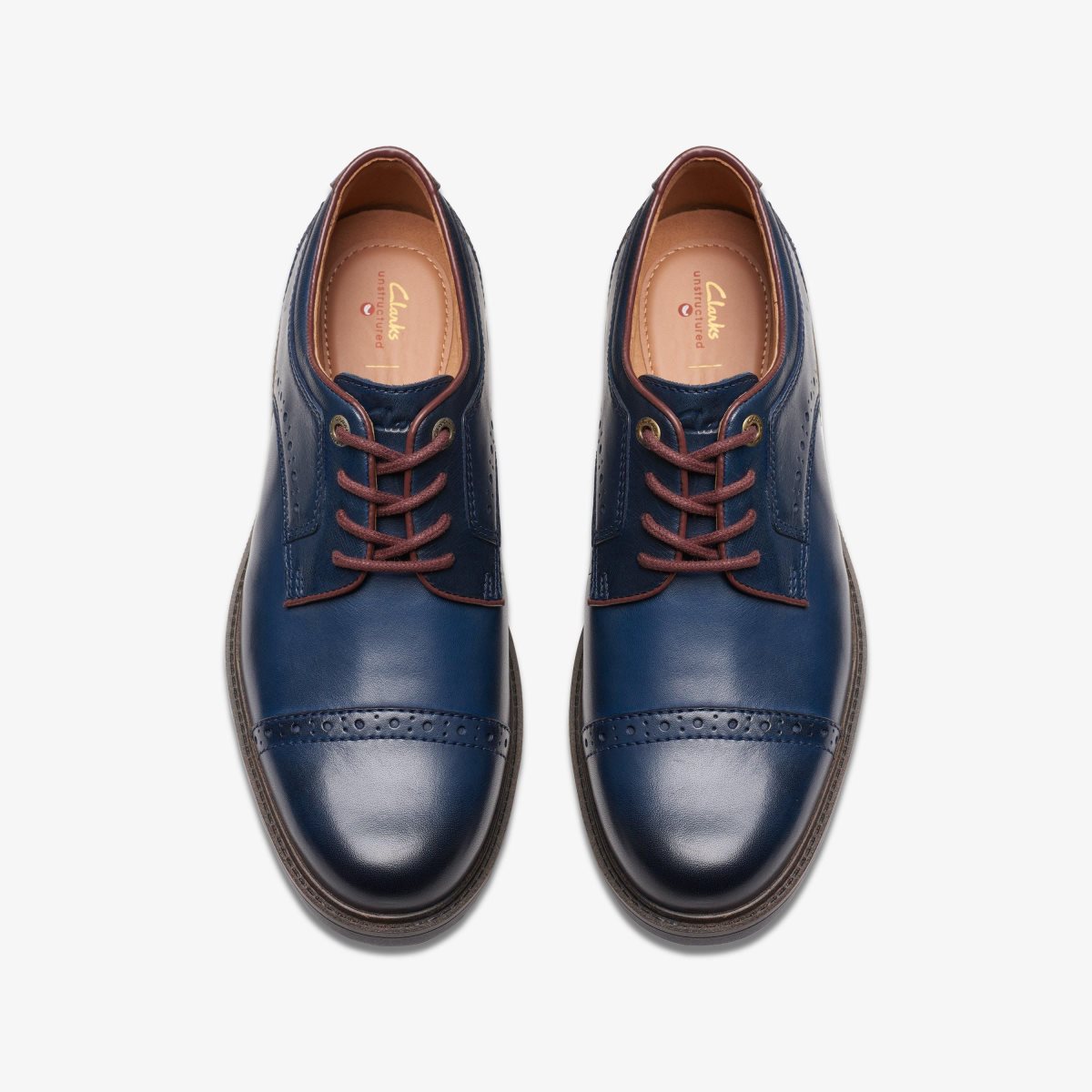 Zapatos de Vestir Clarks Un Shire Vibe Navy Combination Hombre Azul Marino | QXCI-89265