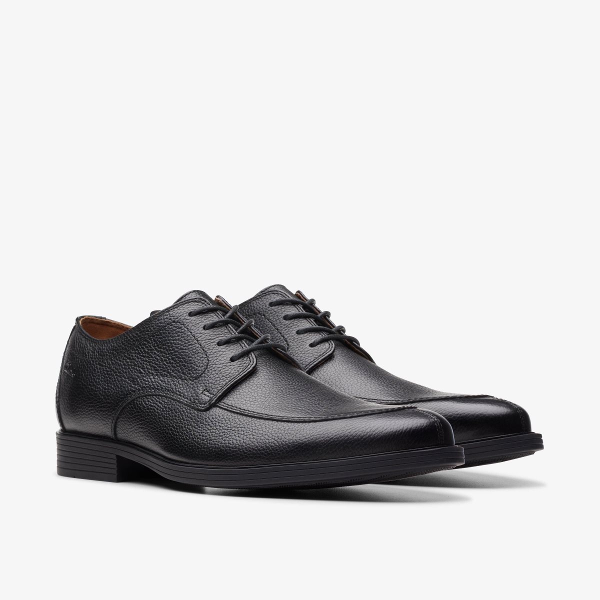 Zapatos de Vestir Clarks Whiddon Apron Black Tumbled Hombre Negras | MNWB-45017