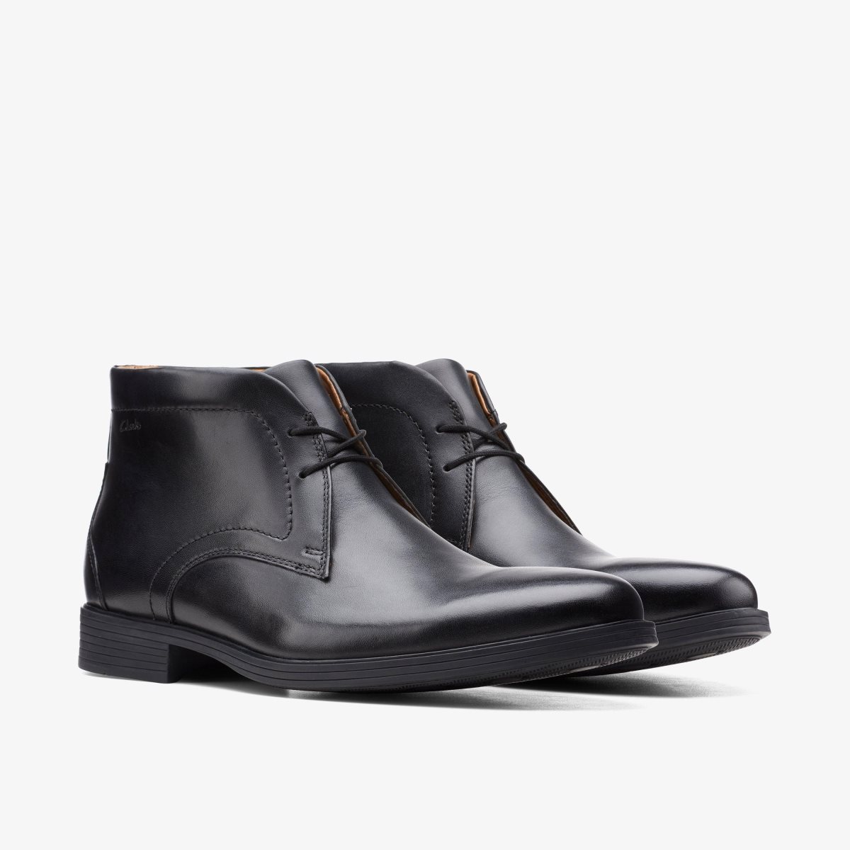 Zapatos de Vestir Clarks Whiddon Mid Black Hombre Negras | XQKM-23689