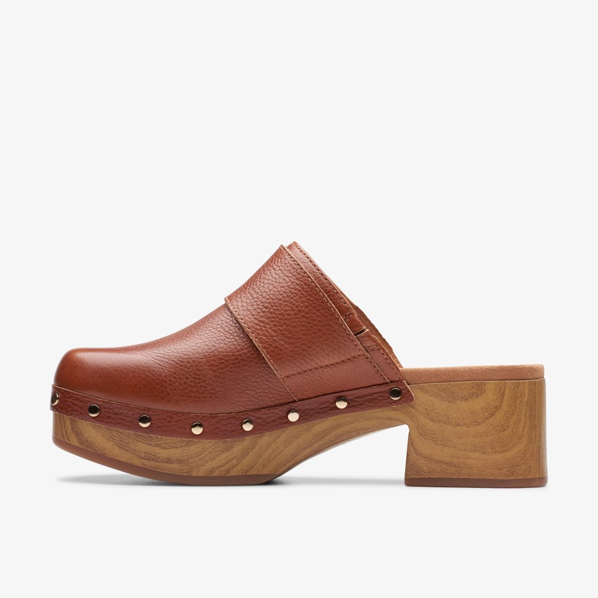 Zuecos Clarks Sivanne Sun Tan Leather Mujer Marrones | LKYF-40298