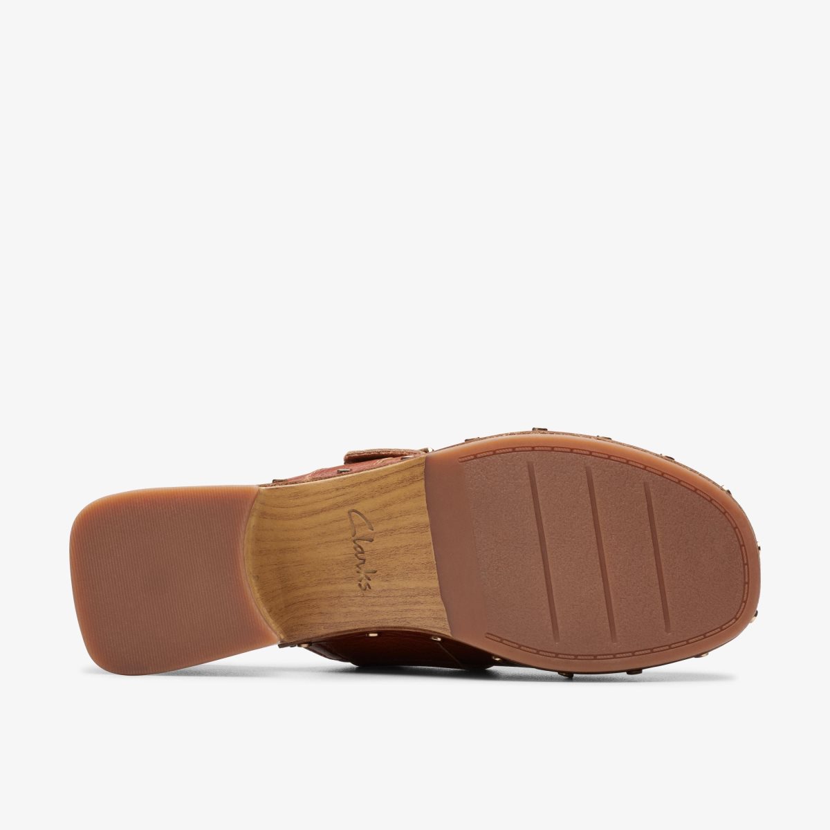 Zuecos Clarks Sivanne Sun Tan Leather Mujer Marrones | LKYF-40298