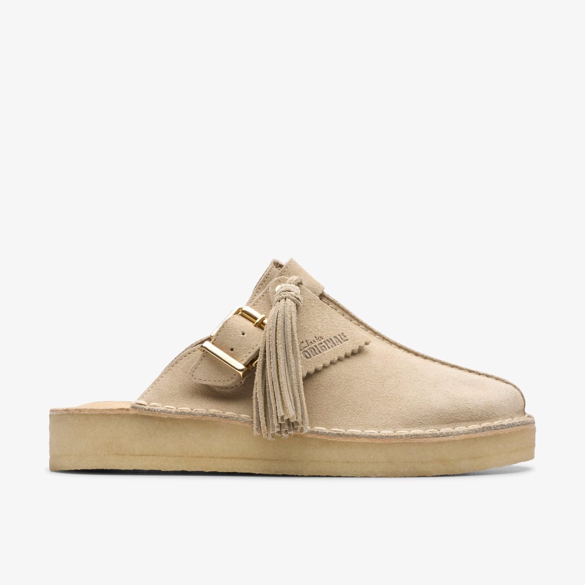 Zuecos Clarks Trek Mule Sand Suede Mujer Marrones | QFWB-54721