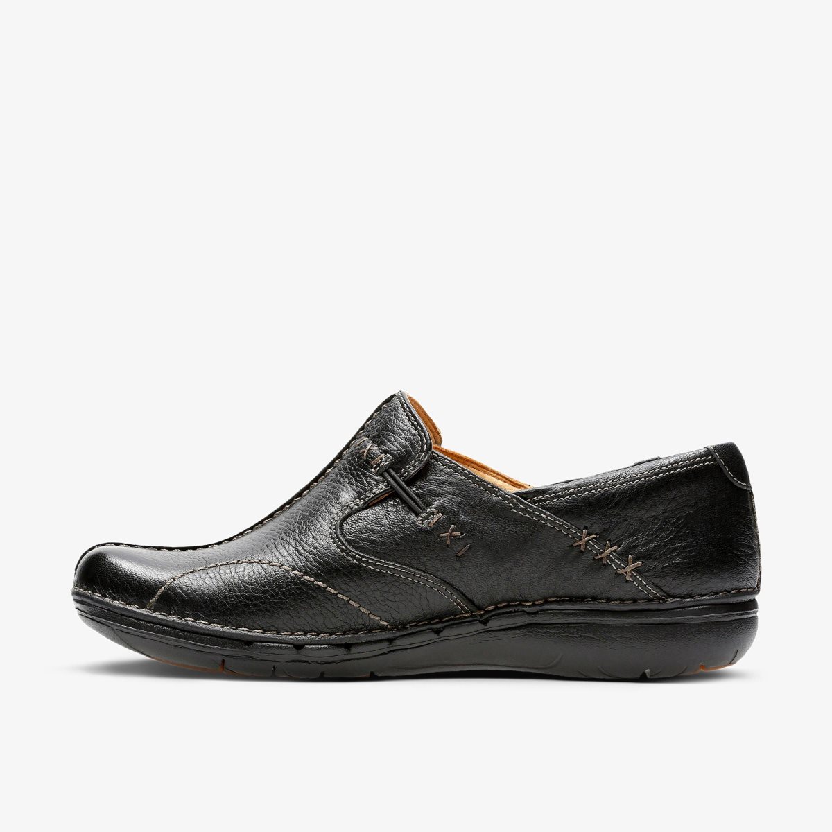 Zuecos Clarks Un Loop Black Mujer Negras | LZVS-18942