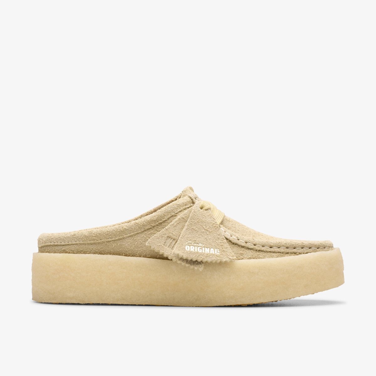 Zuecos Clarks Wallabee Cup Lo Light Maple Mujer Verde Menta | UIHK-98230