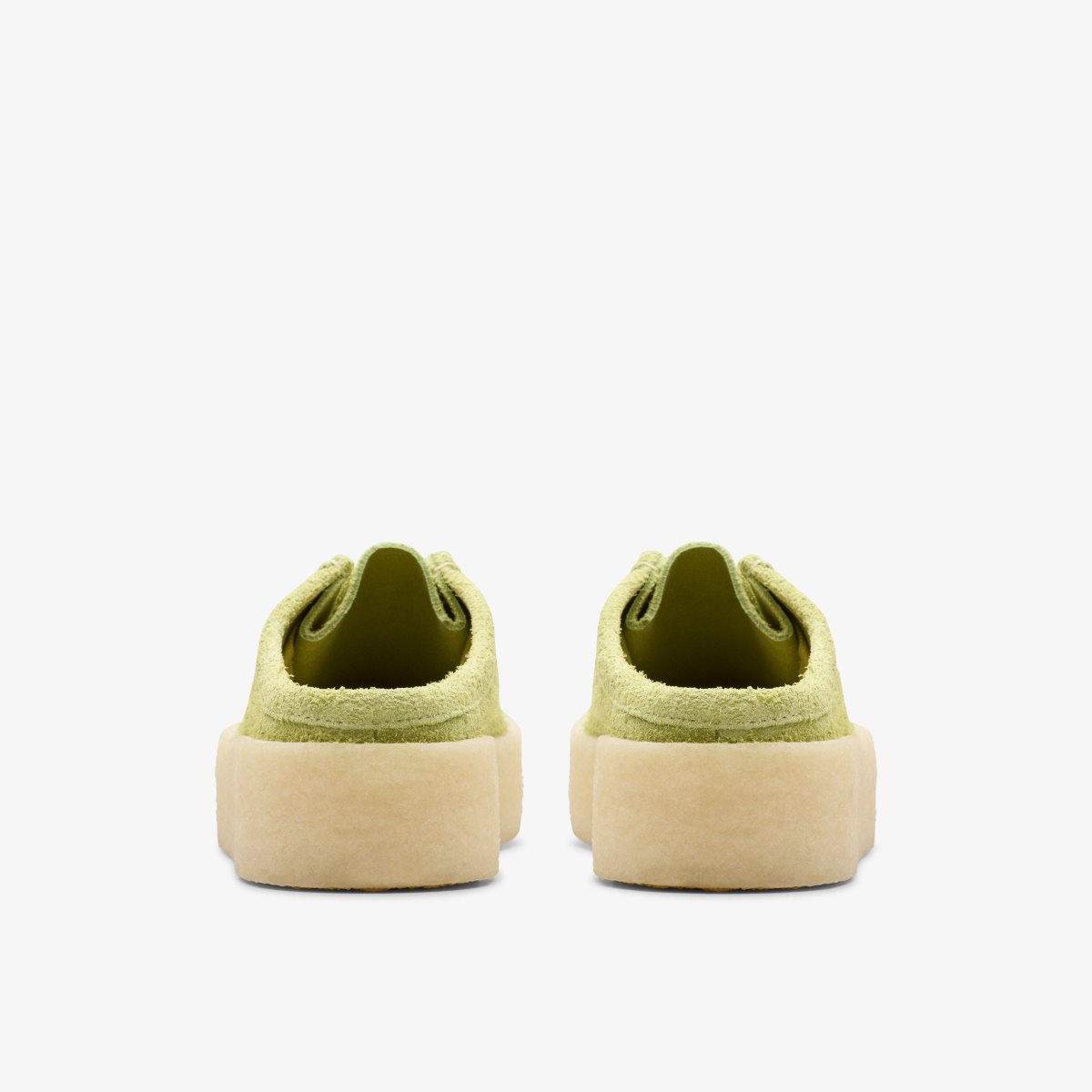 Zuecos Clarks Wallabee Cup Lo Lime Hairy Suede Mujer Verde Claro | AGIF-51306